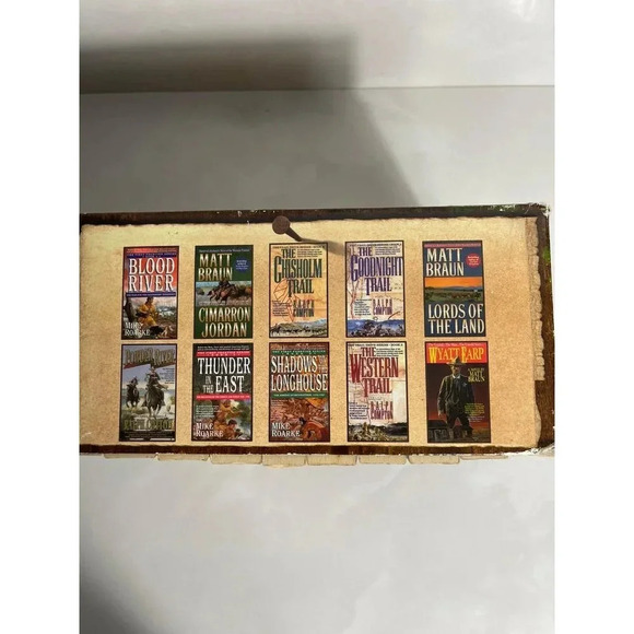 Ten Great Westerns Books Mike Roarke Ralph Compton Matt Braun Story Novels - Picture 2 of 5
